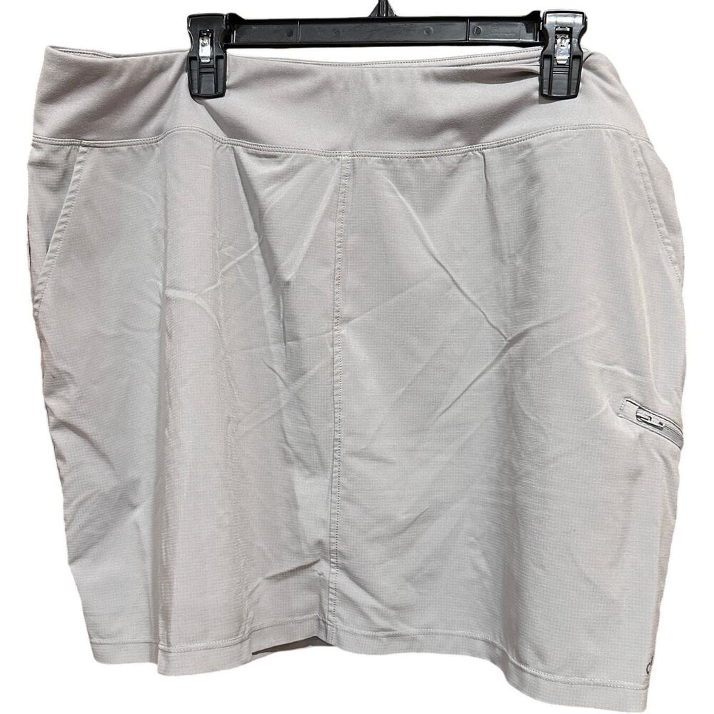 Orvis Skort Skirt Shorts 2XL Gray Athleisure Travel Golf Tennis Pickleball